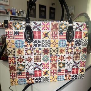 Colorful Geometric Pattern Tote Bag